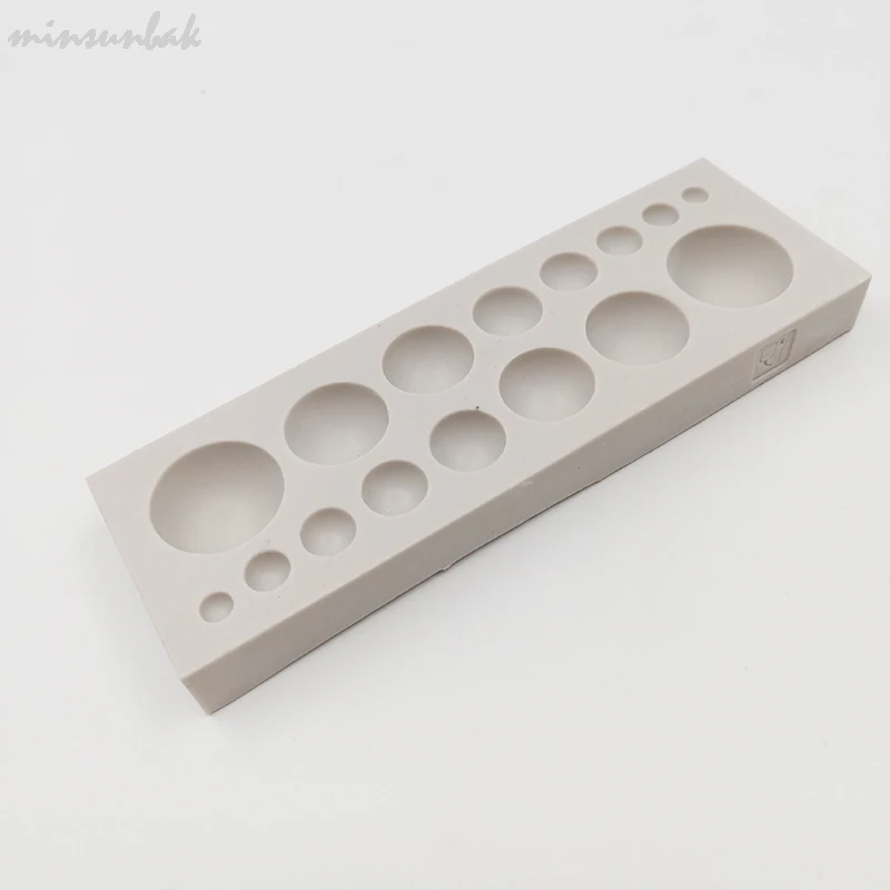 Minsunbak круглая силиконовая форма для помадки 3D Круглый Свадебный торт украшения инструменты Сахар ремесло инструмент