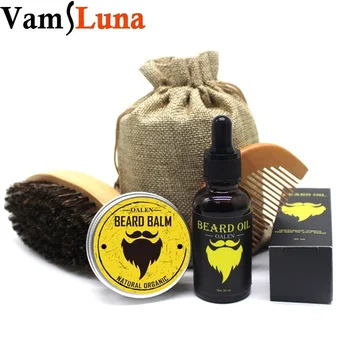 

VamsLuna Men Moustache Cream Beard Oil Kit with Moustache Comb Brush & Storage Bag