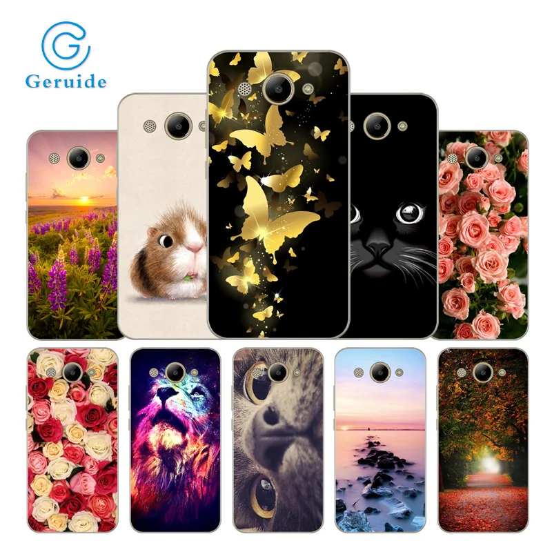 

Geruide Huawei Y3 2017 Case 3D Cartoon TPU Case Cover For Huawei y3 2017 Soft Silicon Phone Protective Back Cover Skin