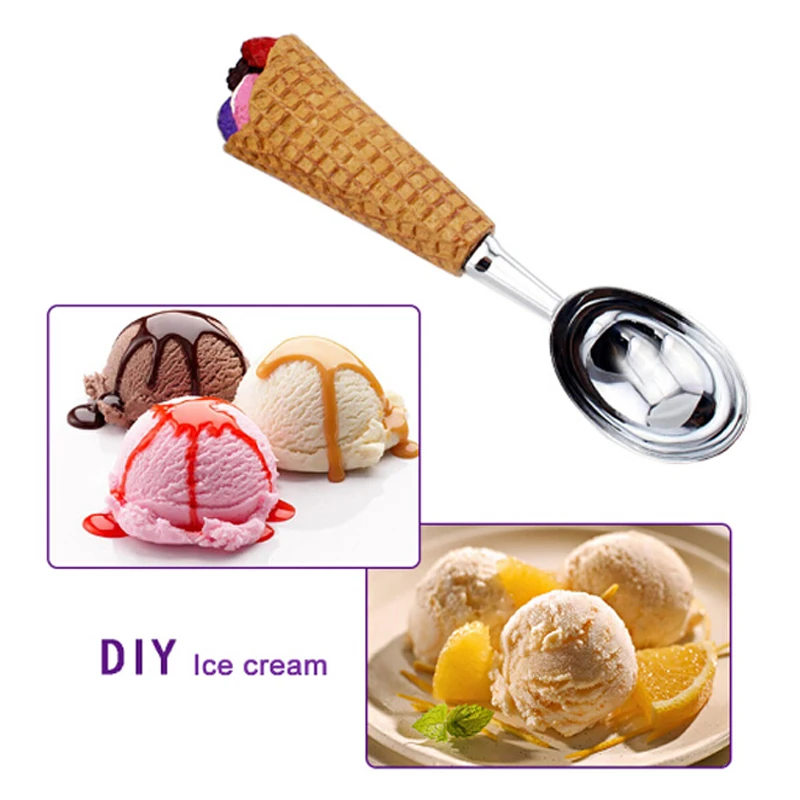 1 PC DIY Ice Cream Spoon Stacks Fruit Spoon Kitchen Accessories Ice