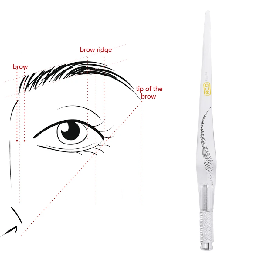 

Permanent Makeup Pen Tattoo Manual Pen Machine PCD Transparent Eyebrow Lip Eyeliner Microblading for Tattoo Needles Embroidery