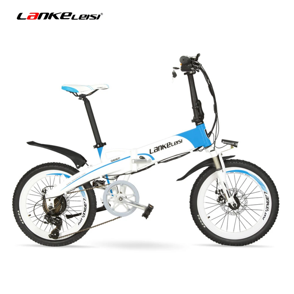 Discount G660 48V 10Ah/14.5Ah Hidden Battery 20" Folding Electric Mountain Bike, 500W / 240W Motor, Aluminum Alloy Frame, Suspension Fork 0