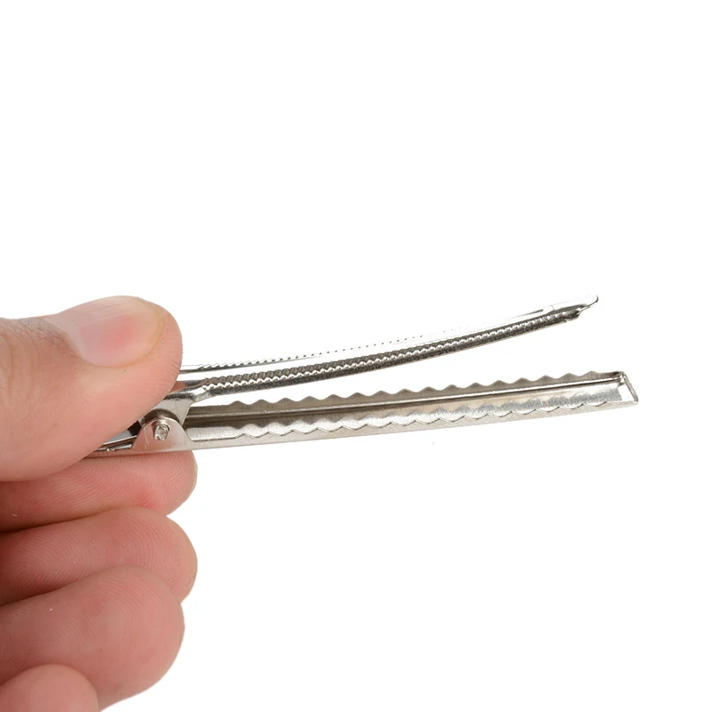 50pcs/lot Metal Crocodile Clips Cable Lead Testing Probe Fixing Test Alligator Clips Clamps 35mm/40mm/45mm/55mm/65mm/75mm