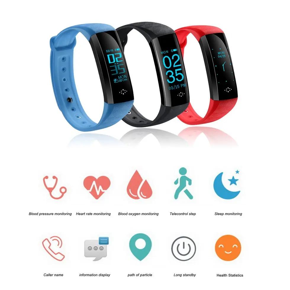 

Health Smart Bracelet M2S Water Resistant Silicone Sleep Monitor Call Reminder
