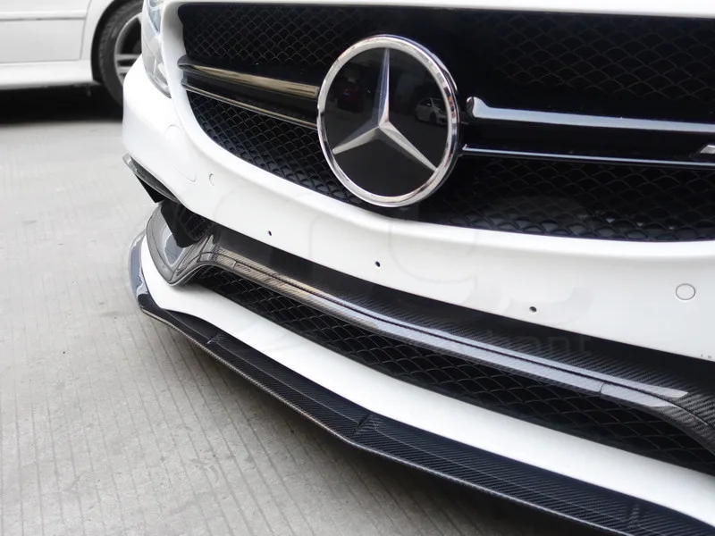 2015-2016 Mercedes Benz W205 C63 PSM Style Front Lip 3Pcs CF (15)