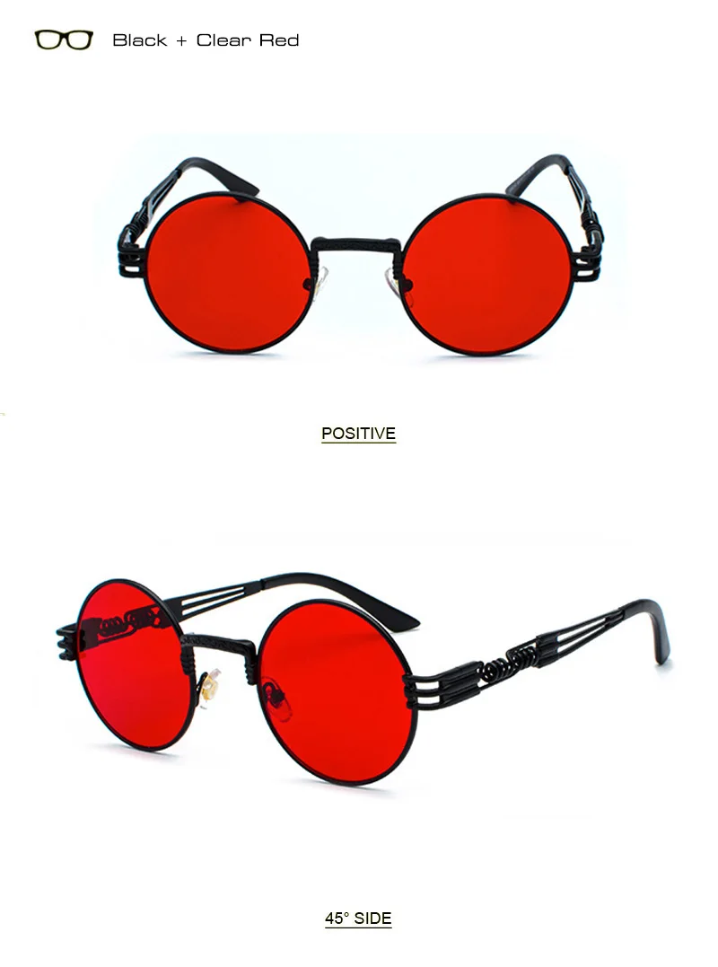 Винтажные очки shauna, женские солнцезащитные очки в стиле стимпанк, Ретро стиль, мужские круглые солнцезащитные очки в металлической оправе с зеркальным покрытием