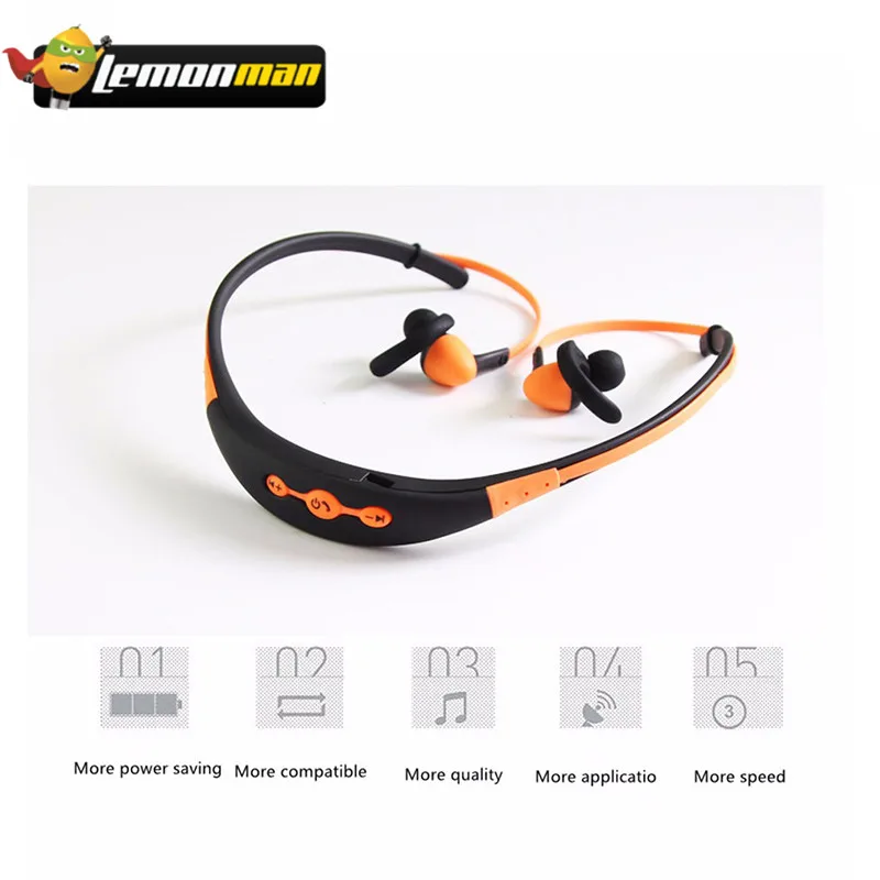 

LemonMan Wireless Bluethooth Earphone BT-54 Neckband earphones Type Sport Noise Reduction Chip 4.1 Stereo Headset For Xiaomi