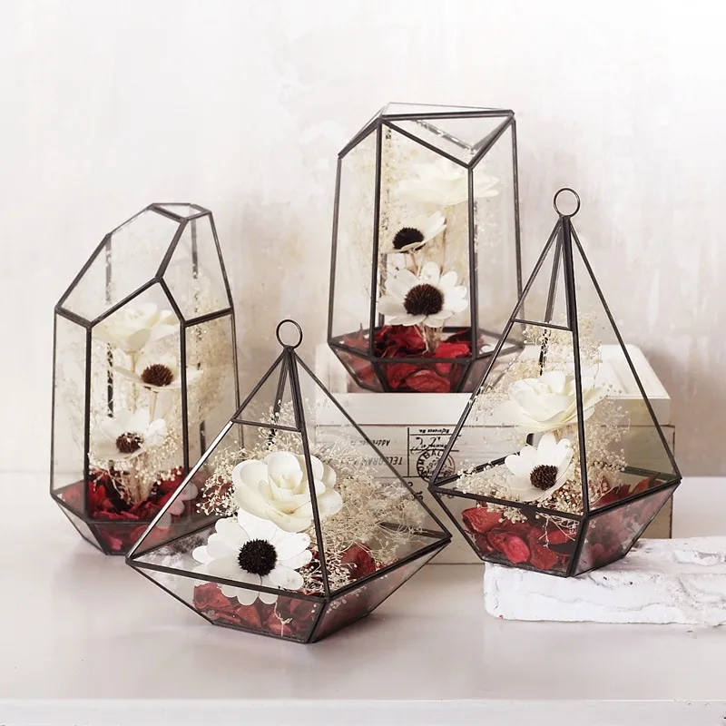 

glass greenhouse Nordic handicraft furnishing articles home sitting room office micro landscape decoration glass gifts
