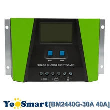 PWM 30A 40A Solar Charge Controller 12V 24V Auto With LCD Current Display USB Output Solar Panel Regulator Green New Arrival 40a 50a 60a intelligent pwm solar panel regulator charge controller with lcd display 12v 24v 48v auto detect