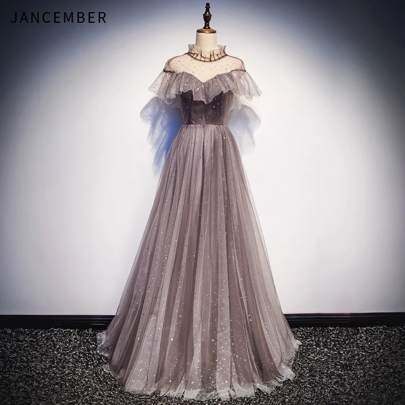 

JANCEMBER 2019 Latest Light Luxury Evening Dresses Multi-color Optional Open Keyhole Back Lace Up Back Applique Sexy robe soirйe