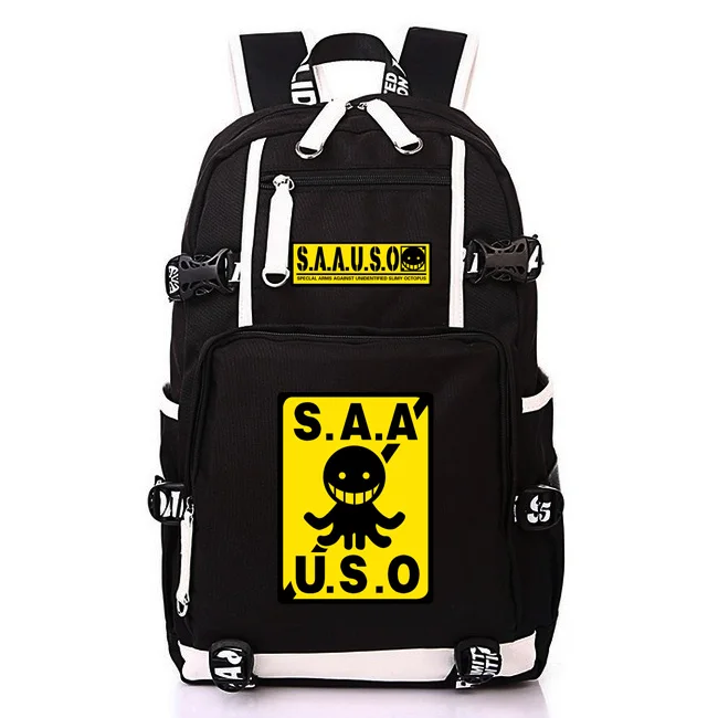 Style 5 Для женщин Для мужчин аниме-Черный Рок-SAA УСО Рюкзак Mochila школьный рюкзак сумка для школьные для мальчиков для девочек для активной деятельности, Студенческая, для путешествий - Цвет: Style 5