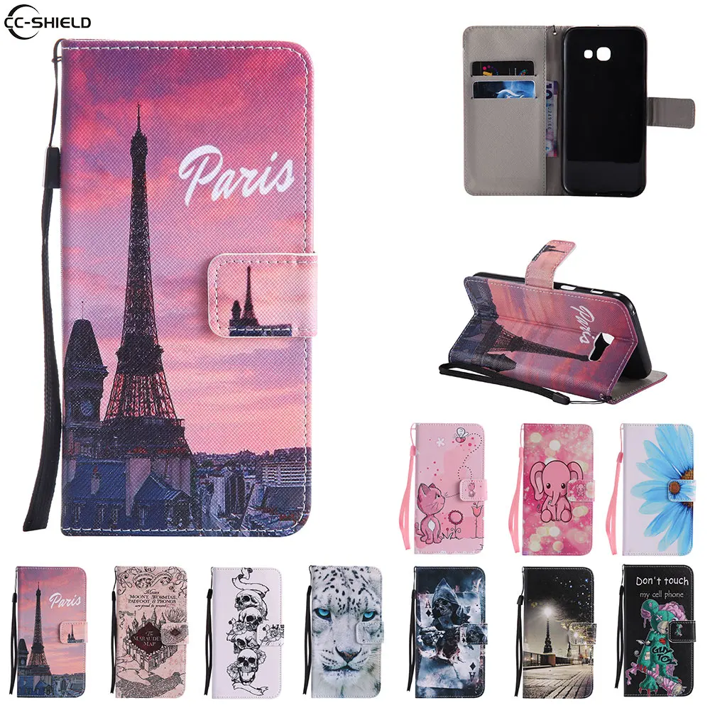 

Flip Case for Samsung Galaxy A5 2017 A 5 2017 Case Phone Leather Cover for SM-A520F SM-A520F/DS SM A520F DS TPU soft Case wallet
