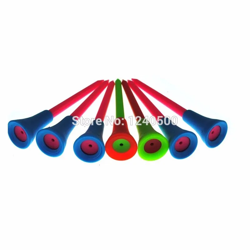 Free Shipping 5 Pcs/bag Multi Color Plastic Golf Tees 3 2/7'' 83mm Durable Rubber Cushion Top Golf Tee Free Shipping 5 Pcs/bag Multi Color Plastic Golf Tees 3 2/7'' 83mm Durable Rubber Cushion Top Golf Tee