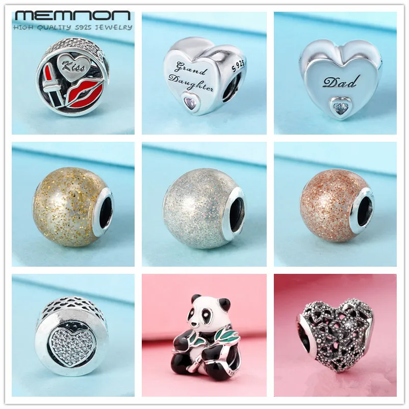 

Autumn collection Glamour Kiss Charm Mixed Enamel Charms 925 sterling silver jewelry Blooming Heart beads fit bracelet diy BE481