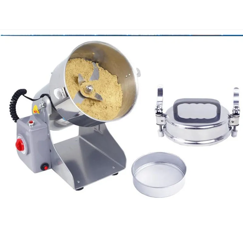 

220V Commercial Herb Grain Mill Powder Grinder Machine Chinese Medicine Grinder Ultrafine Grinding With EU Plug