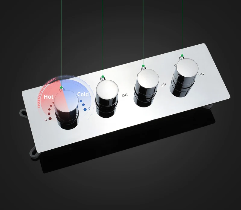 Led Shower Set 22 Waterfall Controller Smart Shower System Massage Bath & Shower Faucets (18)