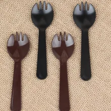 4000 шт. пластиковые мороженое ложкой мороженое совки торт вилка ложка