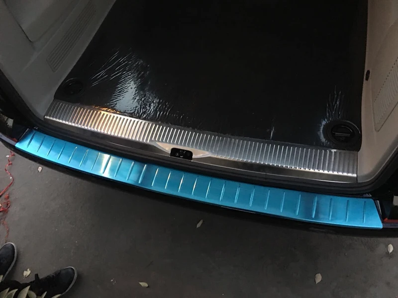 

For VW Volkswagen Transporter T6 Caravelle 2017 2018 Car Inner & Outer Rear Bumper Guard Plate Protection Cover Trim Car Styling