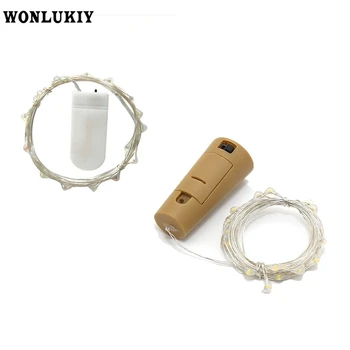 

2M 20Leds Fairy Garland String Light Mini Silver Wire Battery String for Christmas Holiday Wedding Party Decoration Lamp