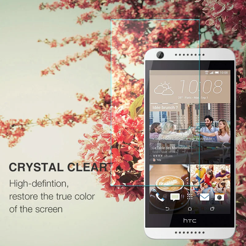 For HTC Desire 626 Dual Sim Screen Protector 2.5D 9H Tempered Glass Protective Film on 626s D626W D626n D626d 626G+ 4G Lte (7)