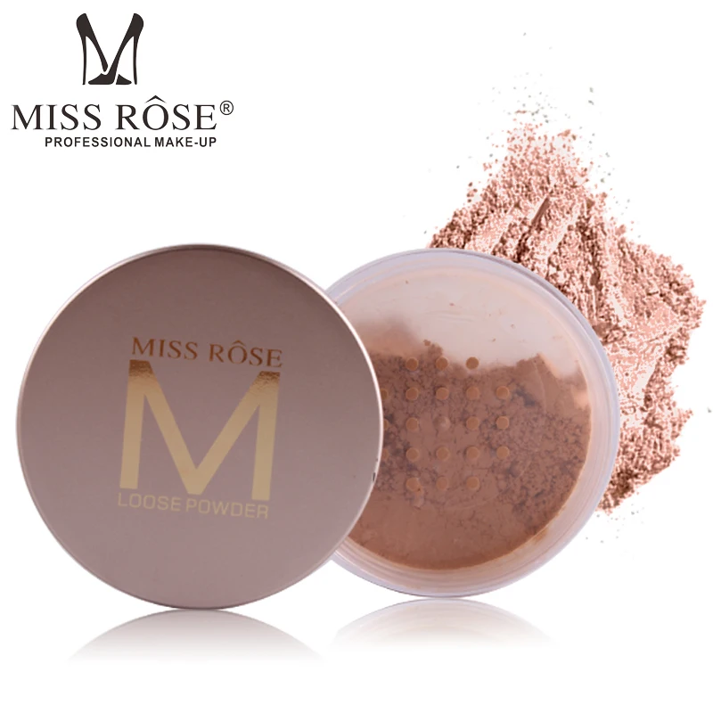 

MISS ROSE Professional Oil-control Face Brighten Loose Powder Makeup Long Lasting Waterproof Contour Make Up Base Powder