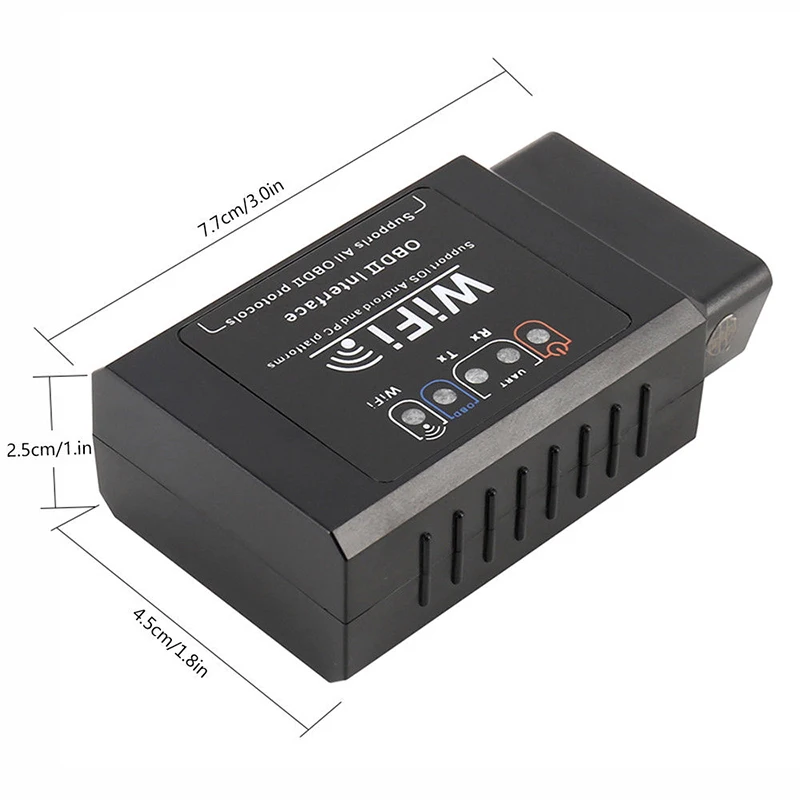 Wi-Fi OBDII ELM327 OBD2 Авто диагностический сканер совместим с iPhone, Android планшетный ПК Автомобильный диагностический считыватель кода сканирования