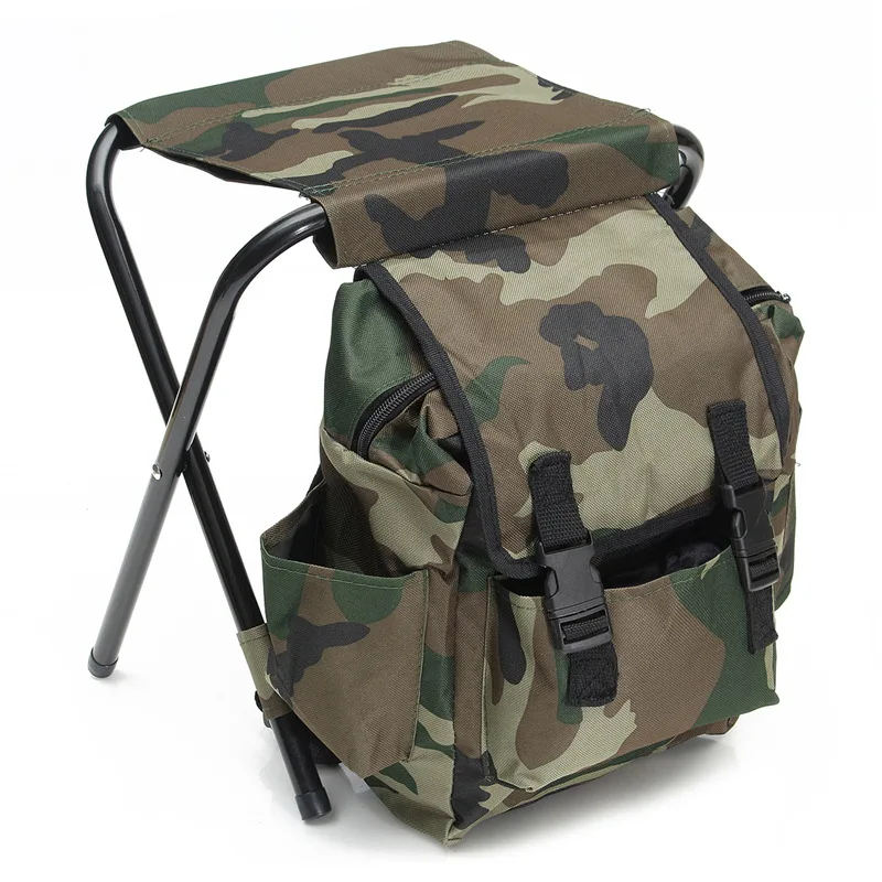 Folding Portable Fishing Chair Backpack 25x23x35cm