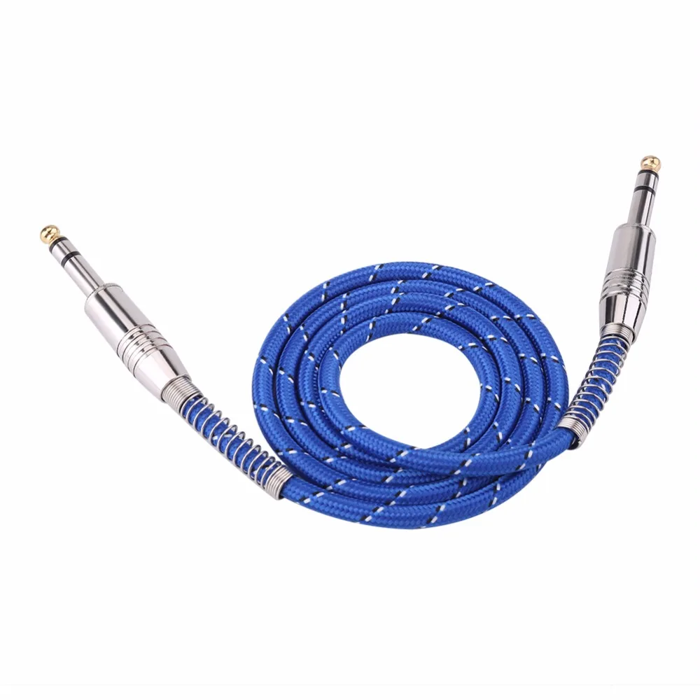 6.35mm Stereo Male To Male Audio Cable For Electric Guitar Mixer Mono
