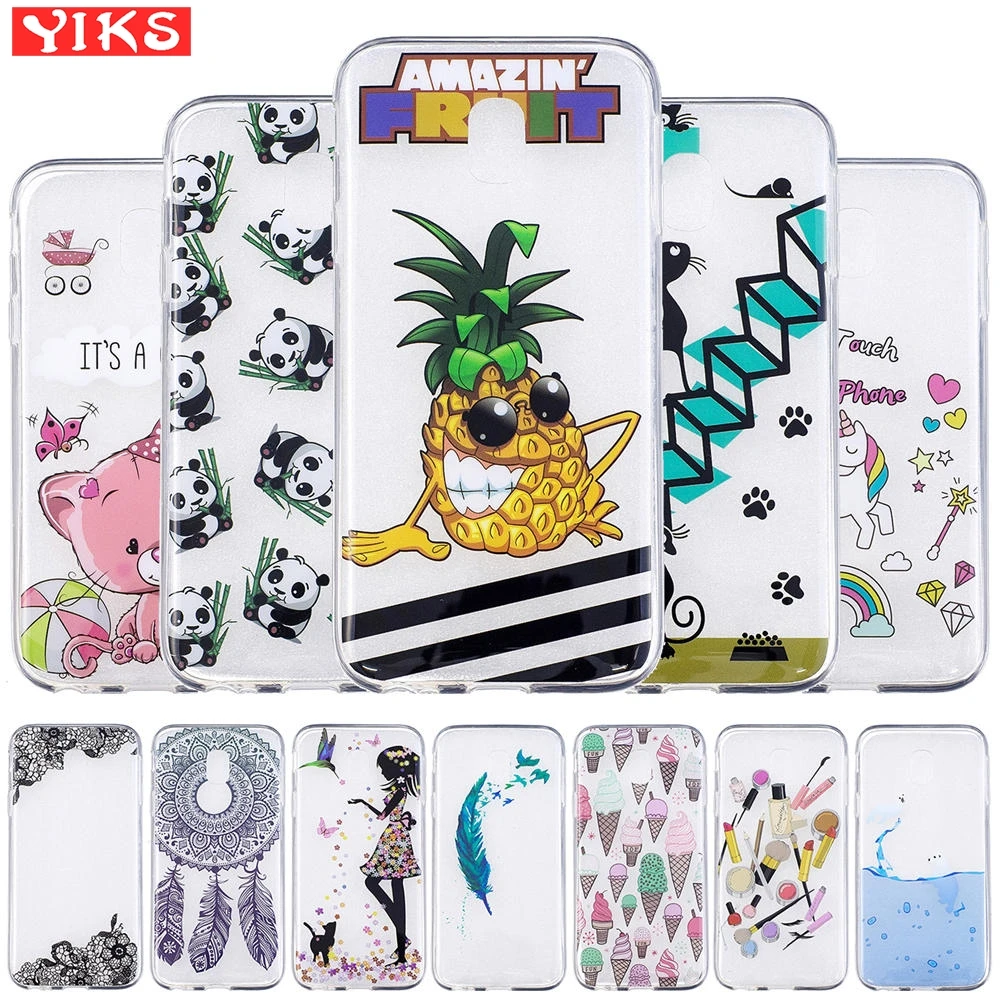 

For Samsung Galaxy J7 2017 J730 EU Version Case Loverly Cartoon Soft TPU Phone Covers For funda Samsung J730 Silicone Case Capa