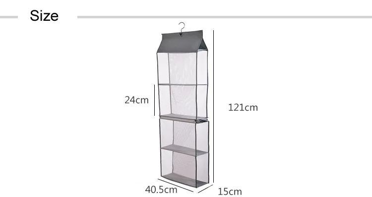 Съемная сумка-Органайзер с 4 отделениями, подвесная Сумочка, органайзер, прозрачный кошелек, сумка для коллекции, сумка для хранения, держатель, шкаф