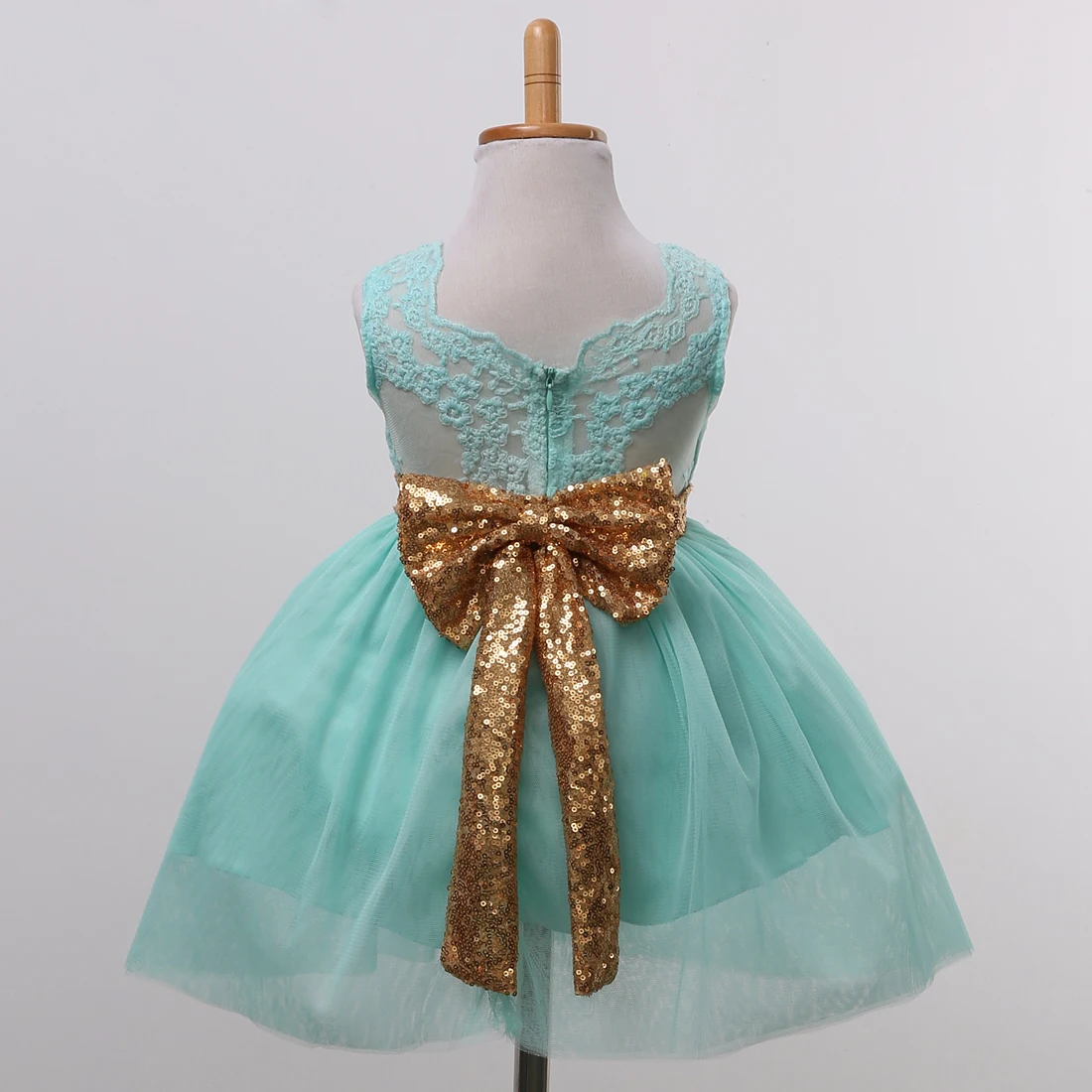 2017 New Summer Sleeveless Green Baby Kids Princess Kids Baby Girl