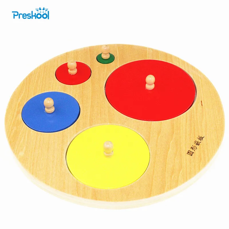 

Baby Toy Montessori Round Board for Preschool Early Learning Kids Toys Brinquedos Juguetes