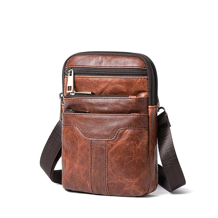 homens de Design Da Marca Saco de Couro Bolsa Masculina