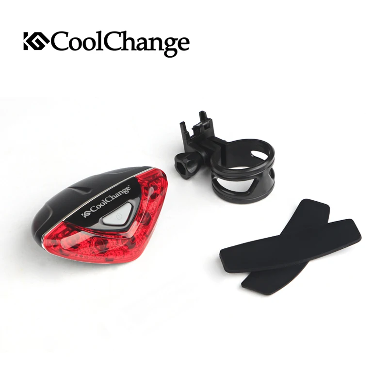 Sale CoolChange Bicycle Rear Light Have 4 LED Flash Modes Cycling Night Safety Warning Lamp Bike Outdoor Tail Light Accessories 4