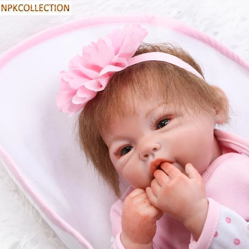 

NPKCOLLECTION Real Dolls 45 CM Soft Silicone Reborn Dolls Baby Realistic Doll Reborn 18 Inch Silicone Dolls Babies Bonecas Toys