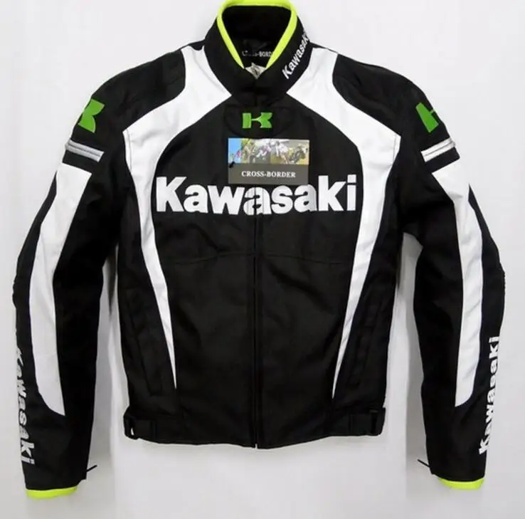 Для kawasaki автоцикл женская кожаная куртка пальто newK - Цвет: Белый