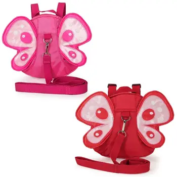 

2019 Butterfly Baby Walking Safety Backpack Anti-lost Toddler Child Backpack with Safety Leash Cute Mini Backpacks for Kids