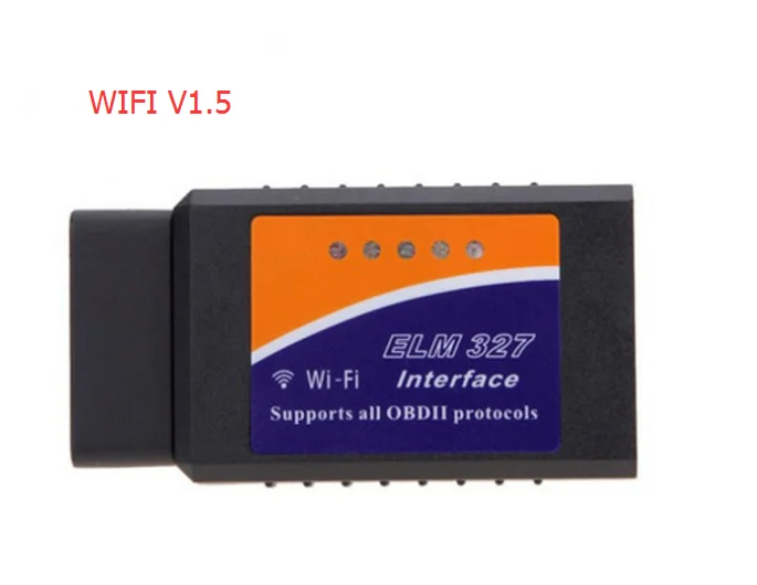 DHL или FedEx 100 шт. ELM327 wifi OBD2/OBDII автоматический диагностический сканер инструмент ELM 327 wifi v1.5