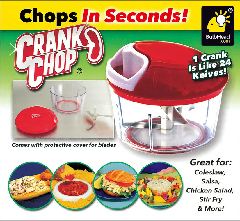 Newest Crank Chop As Seen On TV Vegetable Chopper Food Chopping