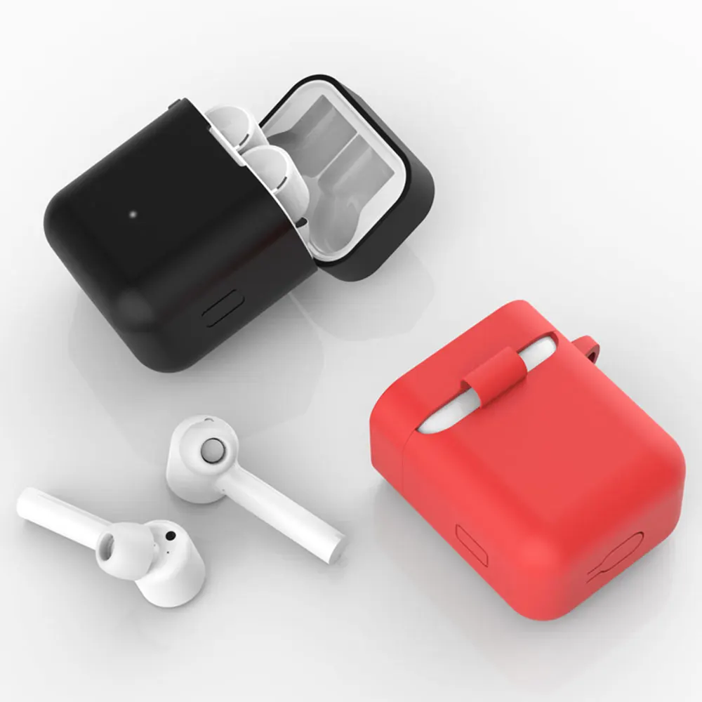 KISSCASE беспроводные Bluetooth наушники резиновый Чехол Коробка для Xiaomi Air сумка для наушников мягкие силиконовые чехлы гарнитура протекторы