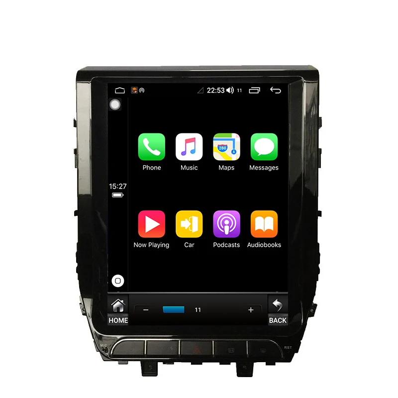 Perfect Land Cruise Android 8.1 4+64G 8-Core tesla 12.1 inch 1 din car radio with gps and screen for 2016 Toyota Land Cruiser 1