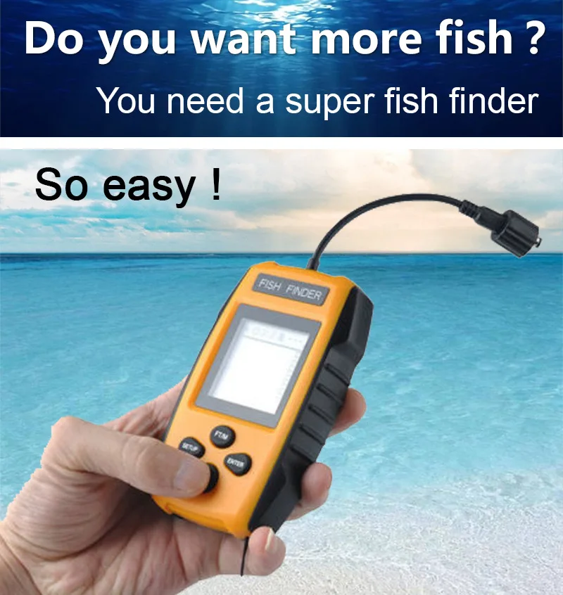 Anzhenji 2017 جديد السمك مكتشف السونار fishfinder