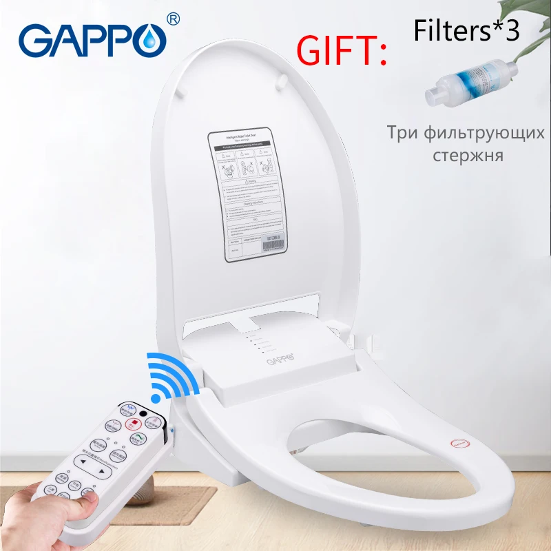 

GAPPO Toilet Seats Smart Toilet Bidet Seats Intelligent clean dry toilet cover Elongated Bidet Lid Cover Heated sits