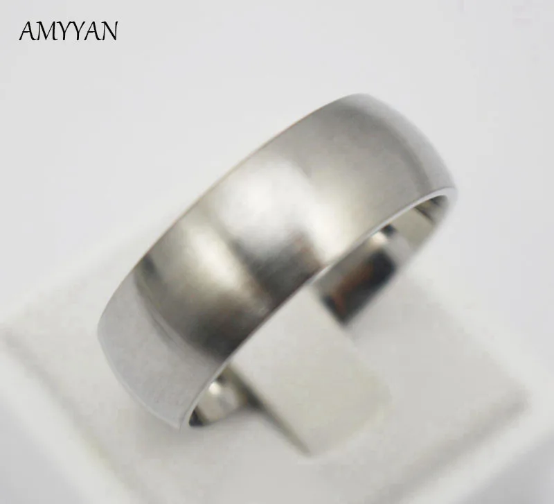 

Classic male Titanium 316L Stainless Steel Women Men Wedding Ring Top Quality Do Not Fade Lover's Wedding Jewelry Biker Ring