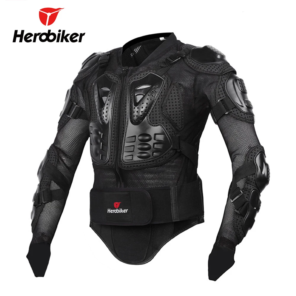 HEROBIKER, мотоциклетная броня, защитное снаряжение, мотоциклетная куртка, бронежилет, гоночная куртка для мотокросса, одежда для мотокросса, защита