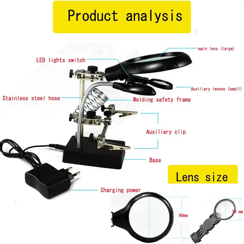 lampe loupe desktop Magnifier  001