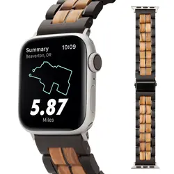 BOBO BIRD часы-браслет из дерева ремешок для наручных часов Apple Watch 38 мм, 42 мм, Нержавеющая сталь ремешок для серии 1/2/3/4