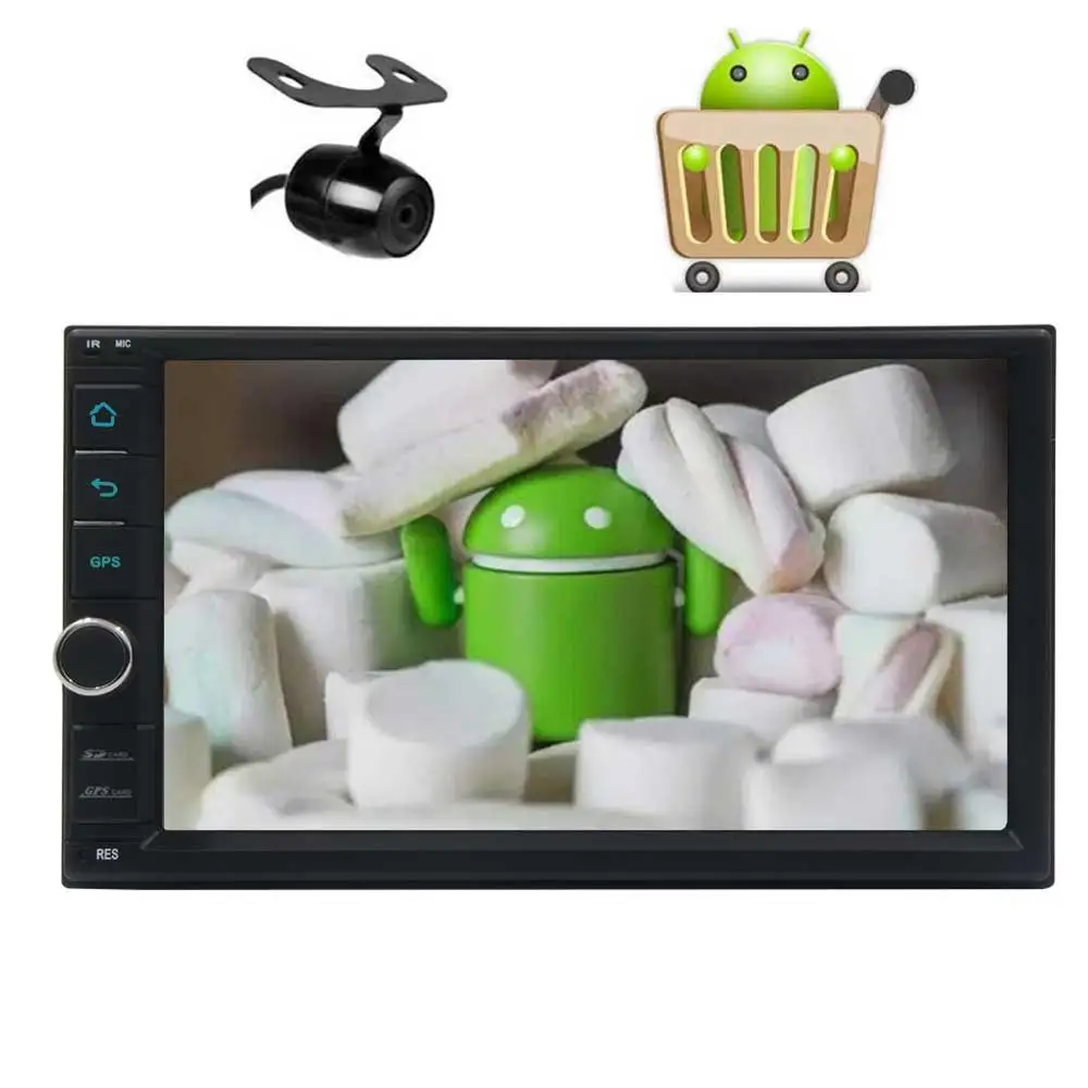 Clearance Camera included Android 6.0 Car Stereo Capacitive Screen two Din GPS Navigation Vehicle Radio Receiver no-dvd Support1 080P OBD2 2 Clearance Camera included Android 6.0 Car Stereo Capacitive Screen two Din GPS Navigation Vehicle Radio Receiver no-dvd Support1 080P OBD2 2