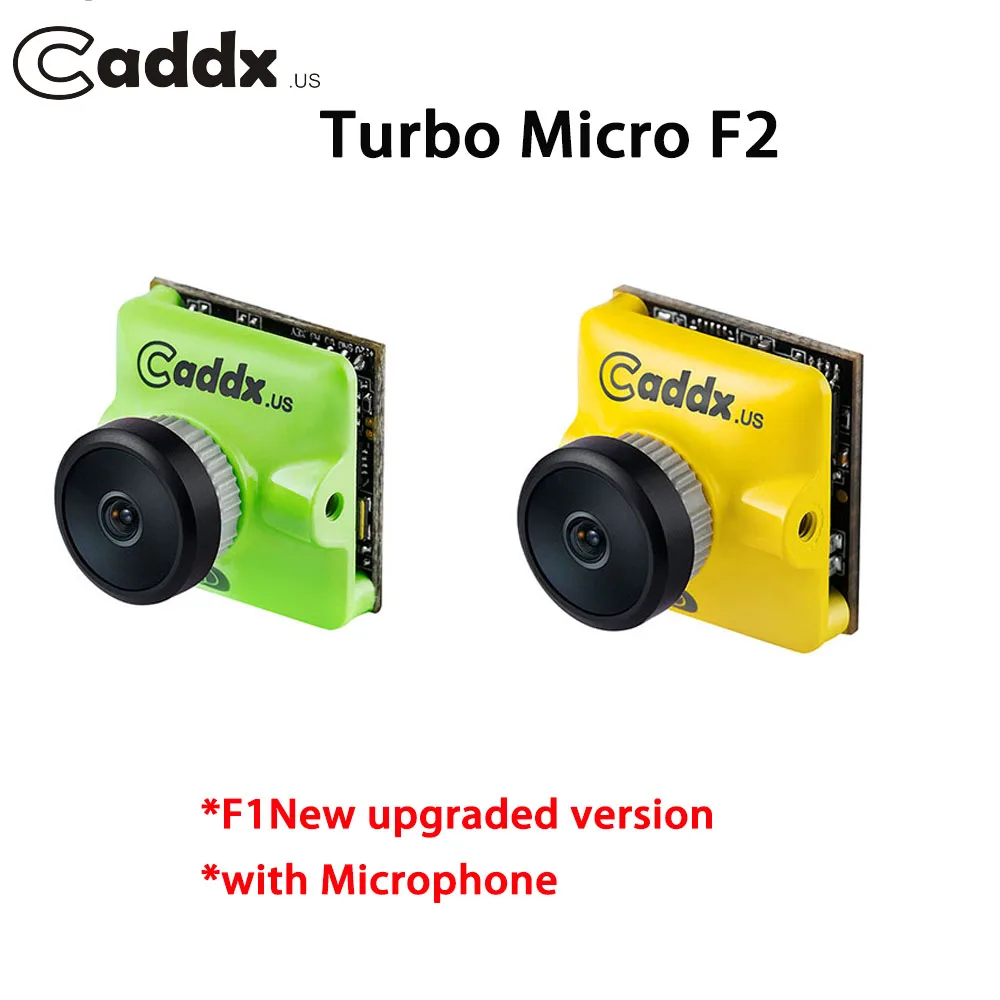 

NEW Upgraded CADDX.US Turbo MICRO F2 1200TVL CMOS FPV Camera with Microphone PAL/NTSC Switchable for FPV Racing Drone kit