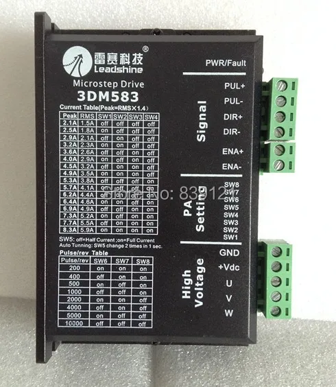 Трехфазный шаговый привод leadshine driver 3DM583 с низким уровнем шума новый